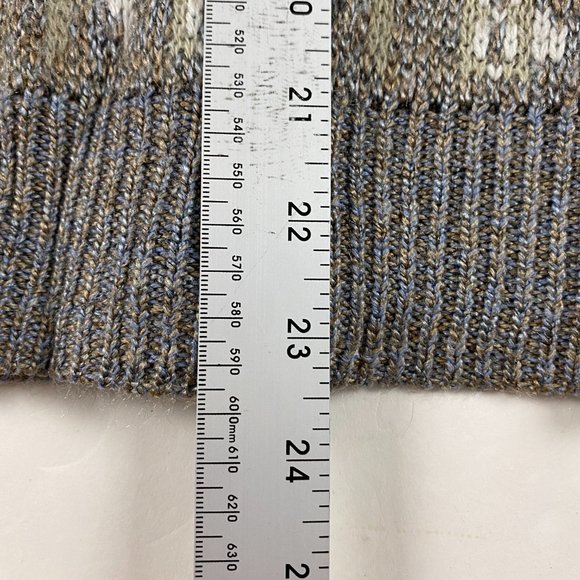 Vintage Celebrity Club Cardigan Sweater Mens Large Fair Isle Grunge Grandpa - Picture 8 of 8